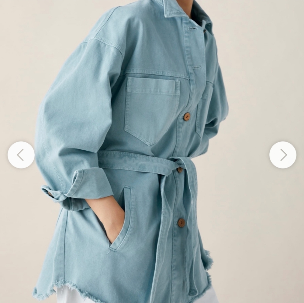 COPY - Zara Belted Blue Denim jacket